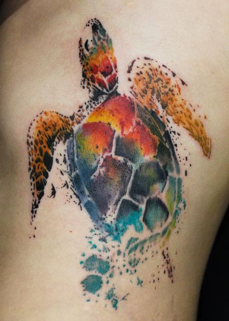 Tattoos - Spatter Turtle - 132463